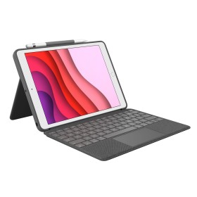 Bluetooth-Tastatur für Tablet Logitech iPad 2019 Grau Graphit