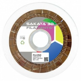 Bobina de Filamento Sakata 3D PLA 3D850 Marrón Ø 1