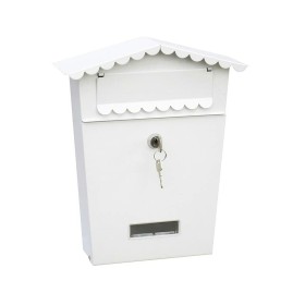 Caixa de correio EDM House Aço Branco (21 x 6 x 30
