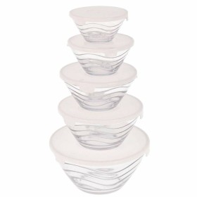 Set de Fiambreras Excellent Houseware Cristal (5 Unidades)