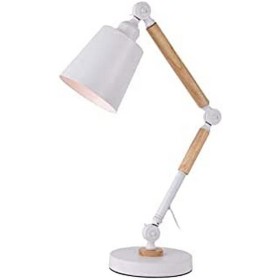 Flexo/Lámpara de escritorio EDM Blanco Metal 60 W E27 Ø 18 x 53