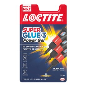 Adhesivo Instantáneo Loctite Super Glue-3 Power Gel Mini Trio 3