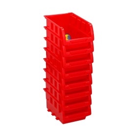 Set of Stackable Organising Boxes Kinzo Red 12 x 10 cm
