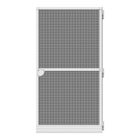Moskitonetz Schellenberg Tür Fiberglas Aluminium Weiß (100 x