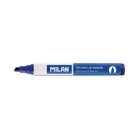 Permanent marker Milan Blue PVC 12 Units (Ø 4 mm)