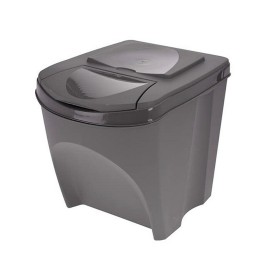 Cubo de Basura para Reciclaje Sortibox Negro (3 x 25 l)