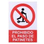 Cartel Normaluz Prohibido acceder con patinete Vinilo (21 x 30