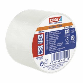 Cinta aislante TESA tesaflex 53988 Homologado Blanco PVC (25 m