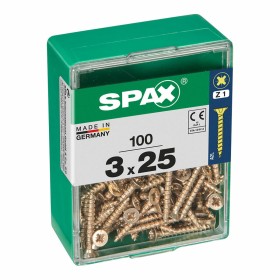 Caja de tornillos SPAX Tornillo de madera Cabeza plana (3,0 x