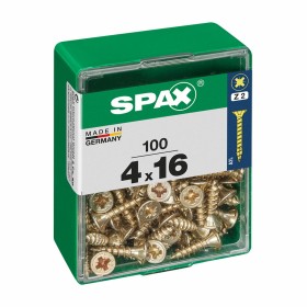 Caja de tornillos SPAX Tornillo de madera Cabeza plana (4 x 16
