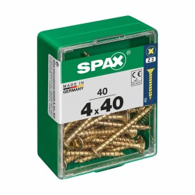 Caja de tornillos SPAX Tornillo de madera Cabeza plana (4,0 x