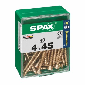 Caja de tornillos SPAX Tornillo de madera Cabeza plana (4 x 45