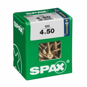 Caja de tornillos SPAX Tornillo de madera Cabeza plana (4 x 50