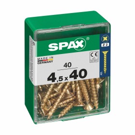 Caja de tornillos SPAX Tornillo de madera Cabeza plana (4,5 x