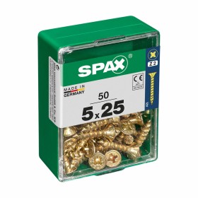 Caja de tornillos SPAX Tornillo de madera Cabeza plana (5 x 25