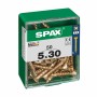 Caja de tornillos SPAX Tornillo de madera Cabeza plana (5 x 30