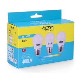 Pack de 3 bombillas LED EDM G 5 W E27 400 lm Ø 4,5 x 8 cm (6400