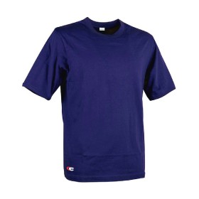 Men’s Short Sleeve T-Shirt Cofra Zanzibar Navy Blu