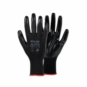 Work Gloves Cofra Skinproof Black Nylon Elastane N