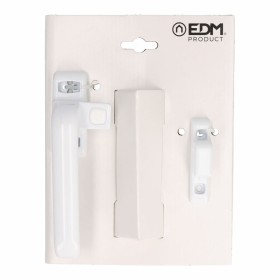 Manivelle EDM 6801 Fermeture à pression Blanc Aluminium Gauche