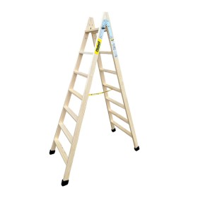 Folding ladder Plabell BLD-7 Wood 190 cm