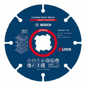 Disco de corte BOSCH X-Lock Expert 2608901192 Todo tipo de