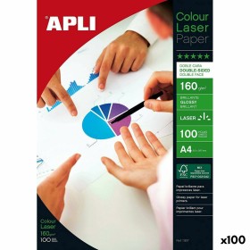Glossy Photo Paper Apli Laser 100 Sheets Double-si