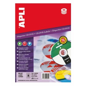 Adhesivos/Etiquetas Apli CD/DVD Blanco