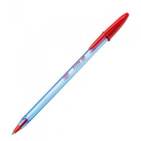 Crayon Bic Cristal Soft Rouge Transparent 1-2 mm 50 Pièces (50