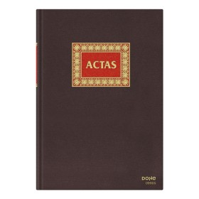 Libro de Actas DOHE 09905 100 Hojas Burdeos A4