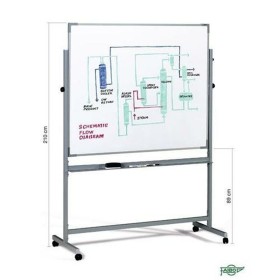 Whiteboard Faibo Base or stand Double-sided 122 x 