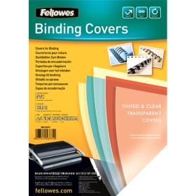 Cover Fellowes 5377101 100 Units Binding Blue Tran
