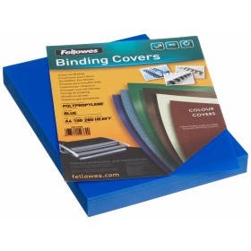 Binding covers Fellowes 100 Units Blue A4 polyprop