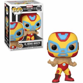 Figura colecionável Funko Pop! Marvel Lucha Libre - Iron Man Nº