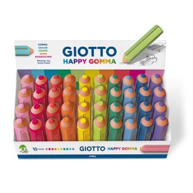 Gomme Giotto Happy Gomma Multicouleur 40 Pièces