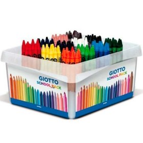 Crayons gras de couleur Giotto Schoolpack 144 Unit