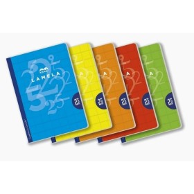 Caderno Lamela Quadrícula impressa Multicolor A4 (5 Peças)