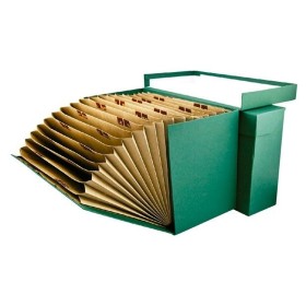 Caja de Archivo Mariola Geltex Clasificador de Documentos Cartón Verde Din A4 Mariola - 1