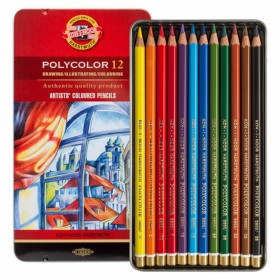 Colouring pencils Michel Polycolor 12 Pieces Multi