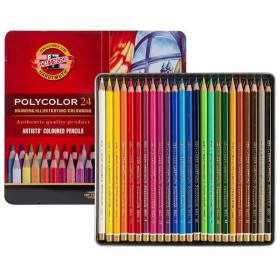 Colouring pencils Michel Polycolor 24 Pieces Multi