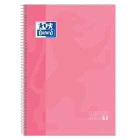 Cuaderno Oxford European Book Gum Rosa A4 5 Piezas