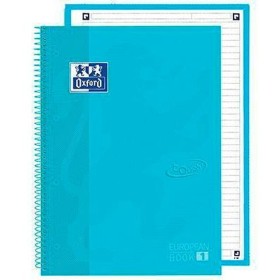 Cuaderno Oxford European Book School Azul Pastel A