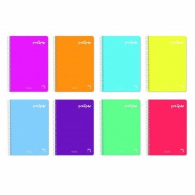 Cuaderno Pacsa Polipac Multicolor Din A4 5 Piezas 80 Hojas