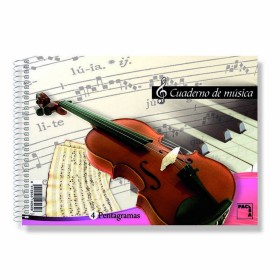 Cahier de musique Pacsa Din A4 20 Pièces 20 Volets