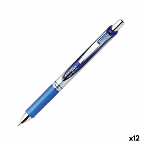 Bolígrafo de gel Pentel Energel XM Klick 0.7 Azul 