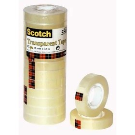 Ruban adhésif Scotch Transparent 12 Pièces 12 x 33 mm