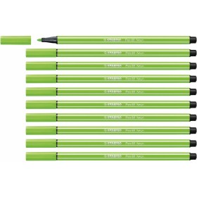 Feutres Stabilo Pen 68 Fluorescent Vert (10 Pièces)