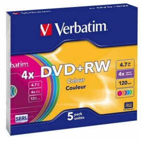 DVD-RW Verbatim 5 Stück Bunt 4,7 GB 4x