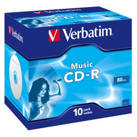 CD-R Verbatim Music 10 Unités 80' 700 MB 16x (10 Unités)