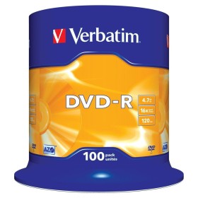 DVD-R Verbatim Matt Silver 100 Unités 16x 4,7 GB